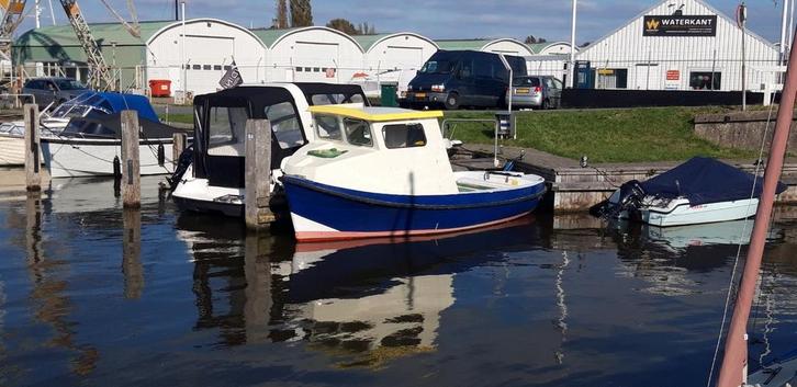 Opknapper Reddingssloep / Visboot/ Sloep polyester, Watersport en Boten, Sloepen, Gebruikt, 10 tot 30 pk, 6 meter of meer, Binnenboordmotor