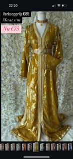 Caftan tlija mosterdgeel, Kleding | Dames, Gelegenheidskleding, Ophalen of Verzenden, Zo goed als nieuw, Overige typen