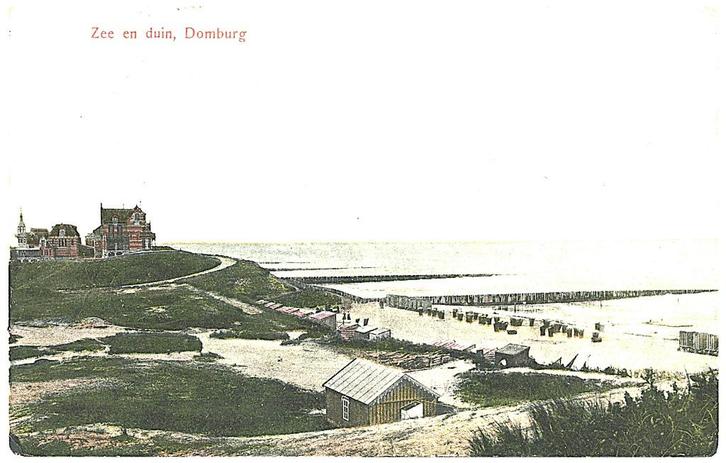 700276 Domburg Zeeland 1908 Zee en Duin Gelopen m postzegel, Verzamelen, Ansichtkaarten | Nederland, Gelopen, Zeeland, Voor 1920