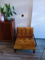 Light & Living Geneve fauteuil - oker geel, Huis en Inrichting, Fauteuils, Modern, Metaal, 75 tot 100 cm, Zo goed als nieuw