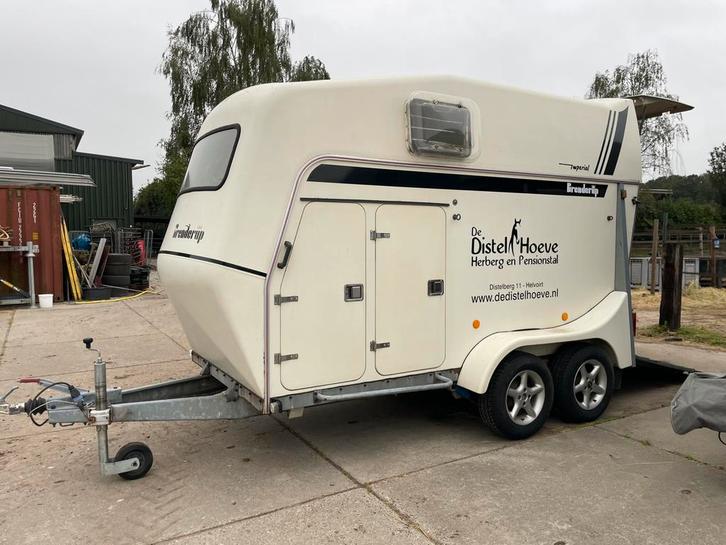 Brenderup Imperial 2 paard trailer, Dieren en Toebehoren, Paarden en Pony's | Trailers en Aanhangwagens, Gebruikt, 2-paards trailer