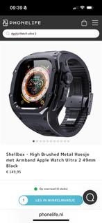 Nieuwstaat zwarte full cover Apple watch Ultra/2., Ophalen of Verzenden, Zo goed als nieuw