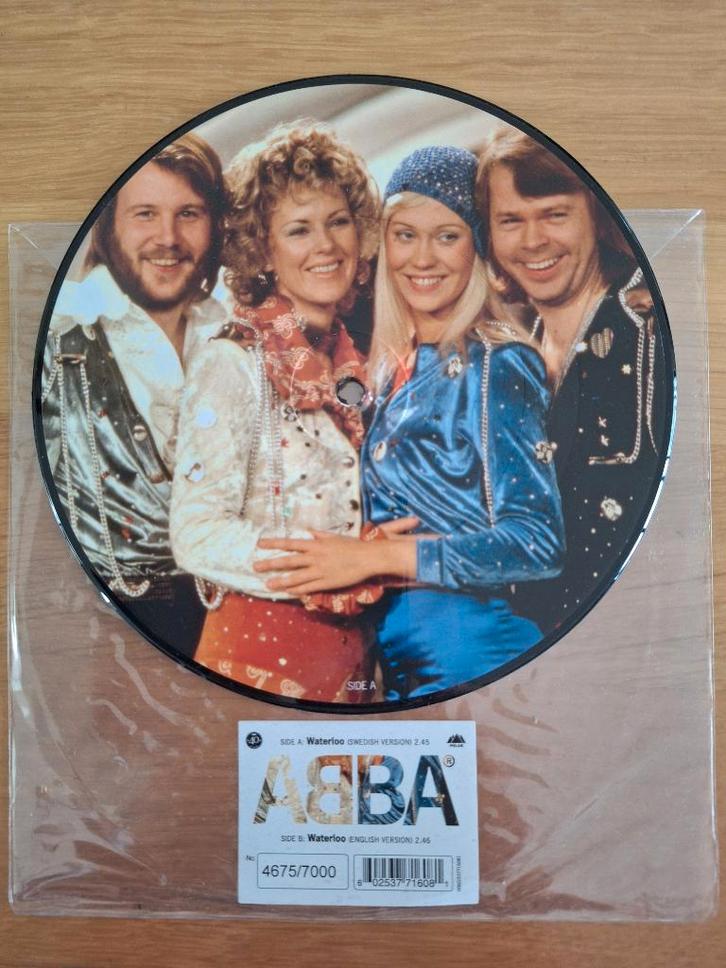 ABBA picture disc Waterloo Zweeds en Engelstalig, Cd's en Dvd's, Vinyl | Pop, Nieuw in verpakking, 2000 tot heden, Overige formaten