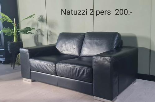 Natuzzi 2 pers bank. Zit heerlijk!, Huis en Inrichting, Banken | Bankstellen, Zo goed als nieuw, Rechte bank, Tweepersoons, 150 tot 200 cm