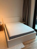 Uitstekend IKEA Askvoll-bed, met lattenbodems en matras, Huis en Inrichting, Slaapkamer | Bedden, Ophalen, Wit, 140 cm, Zo goed als nieuw
