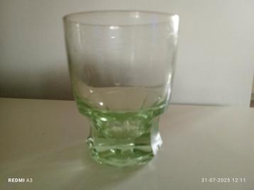 Antiek Groen Glas Lourdes 1934 beschikbaar voor biedingen