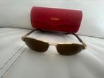Santos cartier zonnebril vintage hout, Overige merken, Zonnebril, Bruin, Ophalen of Verzenden