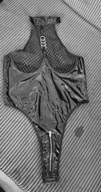 Zwarte  PU lak body met rits - L/XL nieuw!, Kleding | Dames, Ondergoed en Lingerie, Verzenden, Zwart, Body of Korset