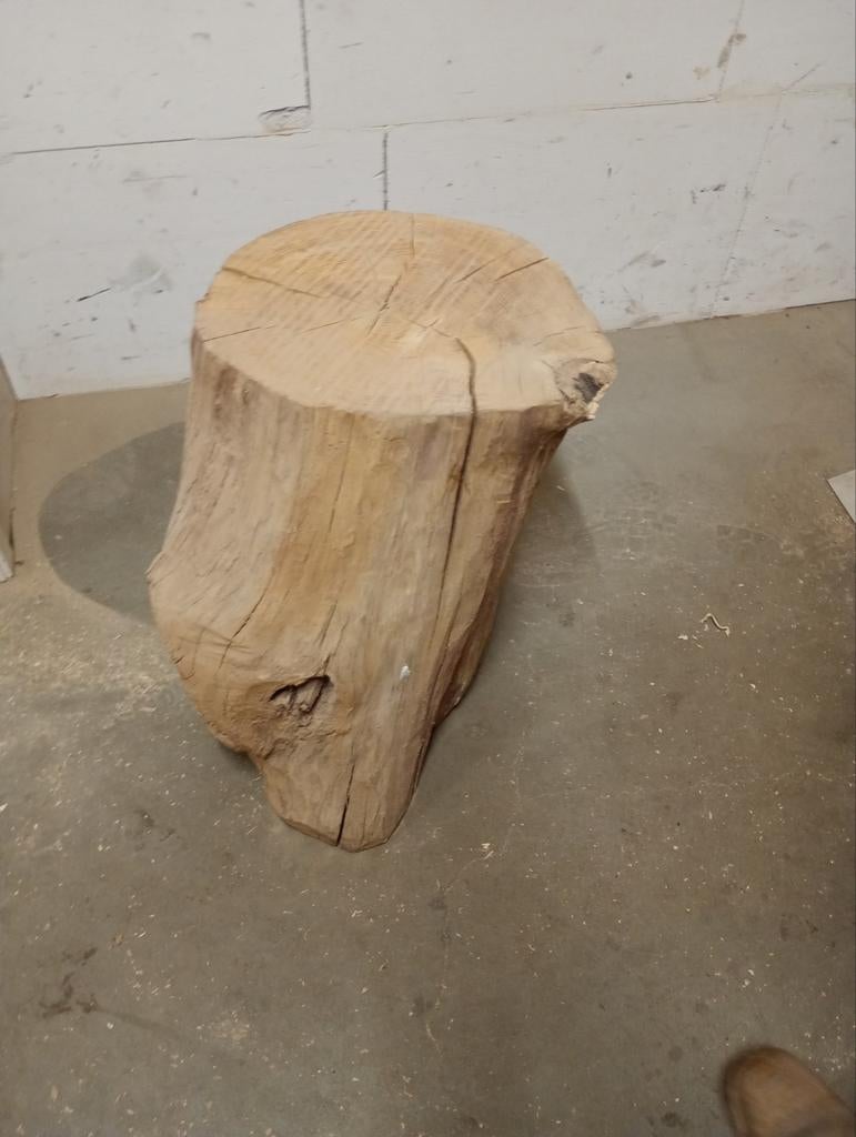 Eikenhouten Sokkel / Bijzettafel - 50x50cm, Huis en Inrichting, Woonaccessoires | Zuilen en Pilaren, Ophalen, Nieuw