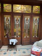 Zeer mooie set  glas in lood deuren, Ophalen