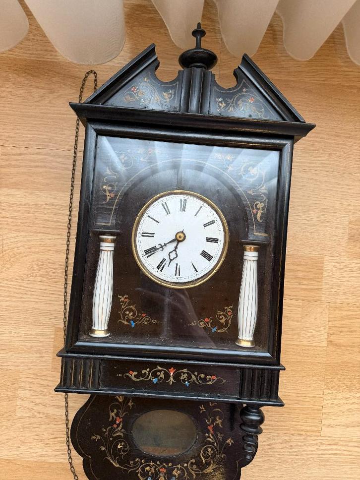 Antieke wandklok met slinger, Antiek en Kunst, Antiek | Klokken, Ophalen