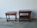 2 bijzettafeltjes, een met krantenbak, Ophalen, Zo goed als nieuw