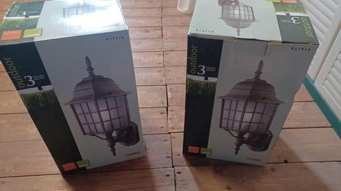 2 nieuwe identieke buitenlantaarns massive ( olivia ), Tuin en Terras, Buitenverlichting, Nieuw, Minder dan 50 watt, Ophalen of Verzenden