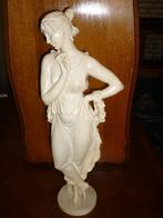 Marmeren 'Dancer' decoratief, gebroken wit beeld, A.Santini, Verzamelen, Beelden en Beeldjes, Ophalen of Verzenden, Zo goed als nieuw