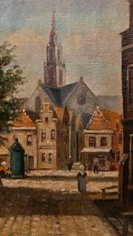 Antiek schilderijtje in mooi lijstje. (€150,= ), Antiek en Kunst, Ophalen of Verzenden