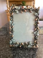 Fotolijst, metaal, glas emaille, kristallen, vintage, Ophalen