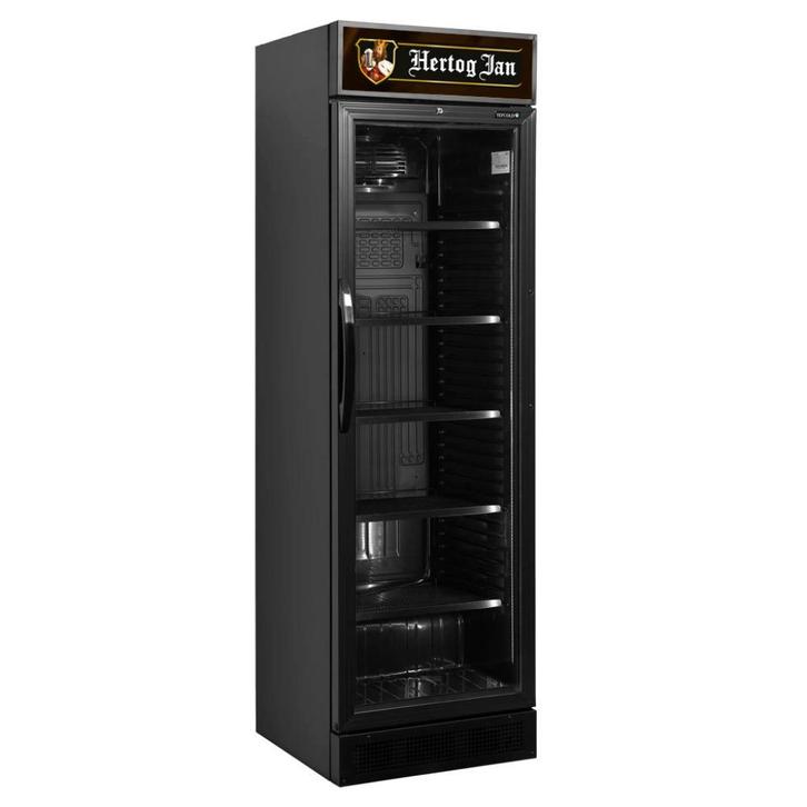 Drankenkoelkast 358L Bierkoelkast Glasdeur Black Edition, Witgoed en Apparatuur, Koelkasten en IJskasten, Nieuw, Zonder vriesvak