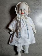 Vintage,1940,DRIE GEZICHTEN POP,35cm,Doopjurk,Inwst!, Ophalen of Verzenden