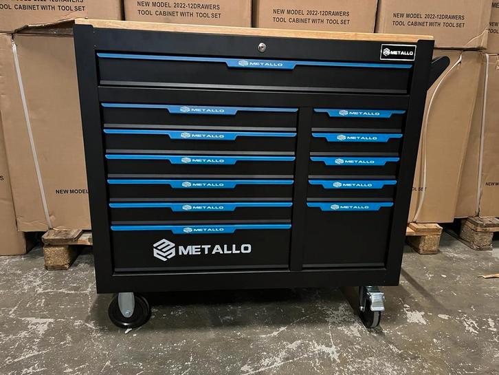 metallo gereedschapwagen 12 laden waarvan 10 laden gevuld, Doe-het-zelf en Verbouw, Gereedschapskisten, Nieuw, Gevuld, Ophalen of Verzenden