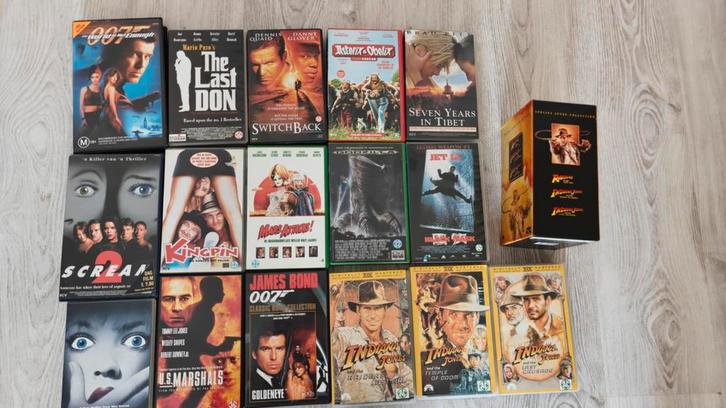 Verschillende speelfilms op videoband., Cd's en Dvd's, VHS | Film, Gebruikt, Actie en Avontuur, Alle leeftijden, Ophalen of Verzenden