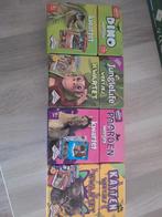 Kwartet spelletjes - Dino, Junglelife, Paarden, Katten, Vijf spelers of meer, Ophalen of Verzenden, Zo goed als nieuw, Weetjes