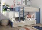 Jules stapelbed met kast en slaaplade - 90x200 - Blauw