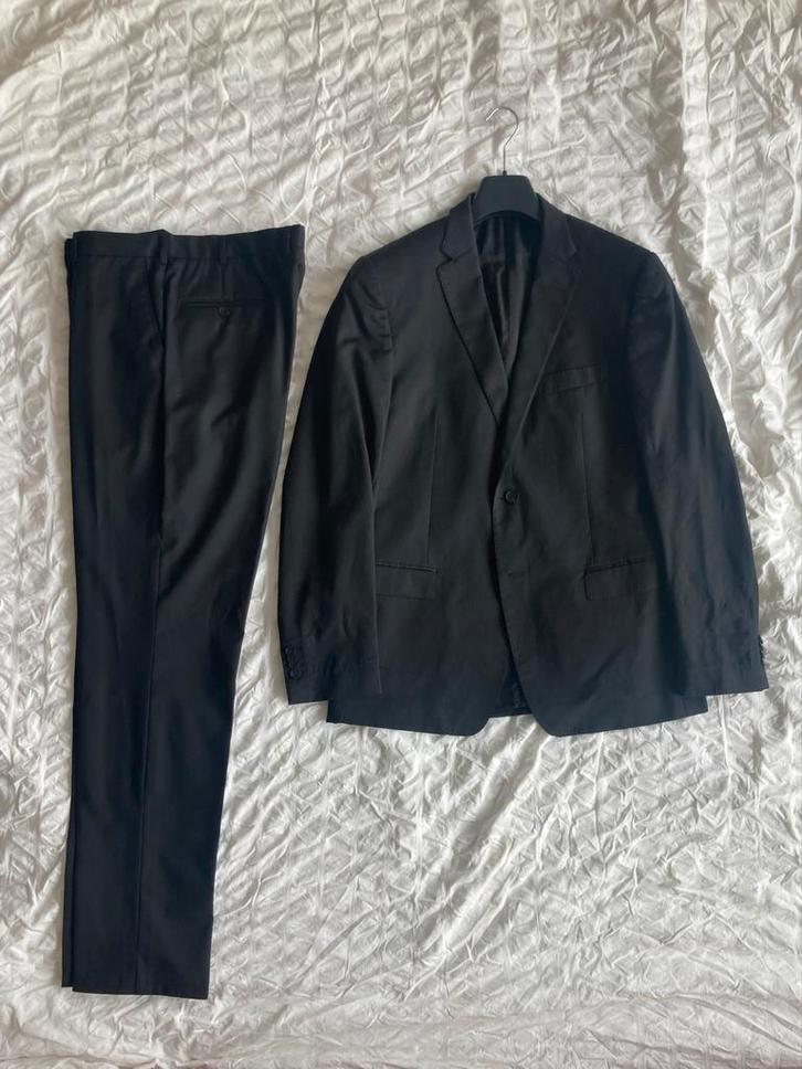 Ermenegildo Zenga pak - maat 54 - Formeel & Stijlvol, Kleding | Heren, Kostuums en Colberts, Gedragen, Maat 52/54 (L), Zwart, Ophalen of Verzenden