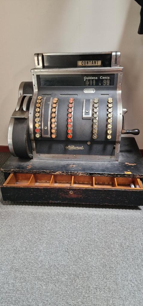 Vintage National kassa, Antiek en Kunst, Antiek | Kantoor en Zakelijk, Ophalen