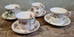 4 kopjes en schotels Richmond en Royal Albert Bone England, Gebruikt, Ophalen of Verzenden, Overige stijlen, Kop(pen) en/of Schotel(s)