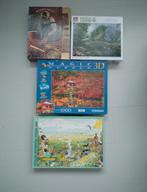 4 puzzels, Ophalen of Verzenden, 500 t/m 1500 stukjes, Zo goed als nieuw