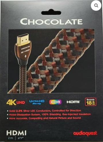 Audioquest Chocolate HDMI 4K UHD kabel beschikbaar voor biedingen