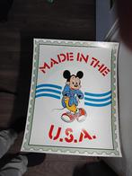 Disney Mickey poster `` made in the USA ,,, Ophalen of Verzenden, Mickey Mouse, Zo goed als nieuw, Plaatje of Poster
