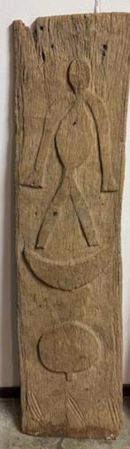 traditionele Afrikaanse houtsnijkunst met spirituele, Antiek en Kunst, Ophalen
