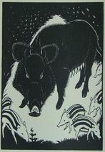 Jan Wittenberg (1886-1963) Houtsnede 'Ever' 1928. Afmetingen, Verzenden