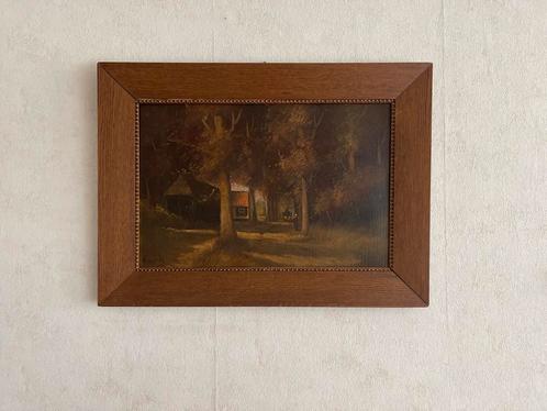 Klassiek Landschap Schilderij met Houten Lijst, Antiek en Kunst, Kunst | Schilderijen | Klassiek, Ophalen