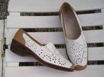 aparte wit/bruine schoenen Jenny by Ara maat 7 / maat 41, Ophalen, Jenny by Ara, Zo goed als nieuw, Wit