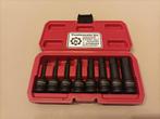 1/2" impact doppenset inbus H5 - H19 Chroom Molybdeen doppen, Auto diversen, Autogereedschap, Verzenden, Nieuw