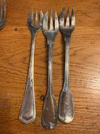 Antiek brocante verzilverd bestek Blankaloid oud vork vorken, Antiek en Kunst, Ophalen of Verzenden