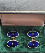 Faberge manchetknopen, Verzenden, Goud, Manchetknopen, Met edelsteen