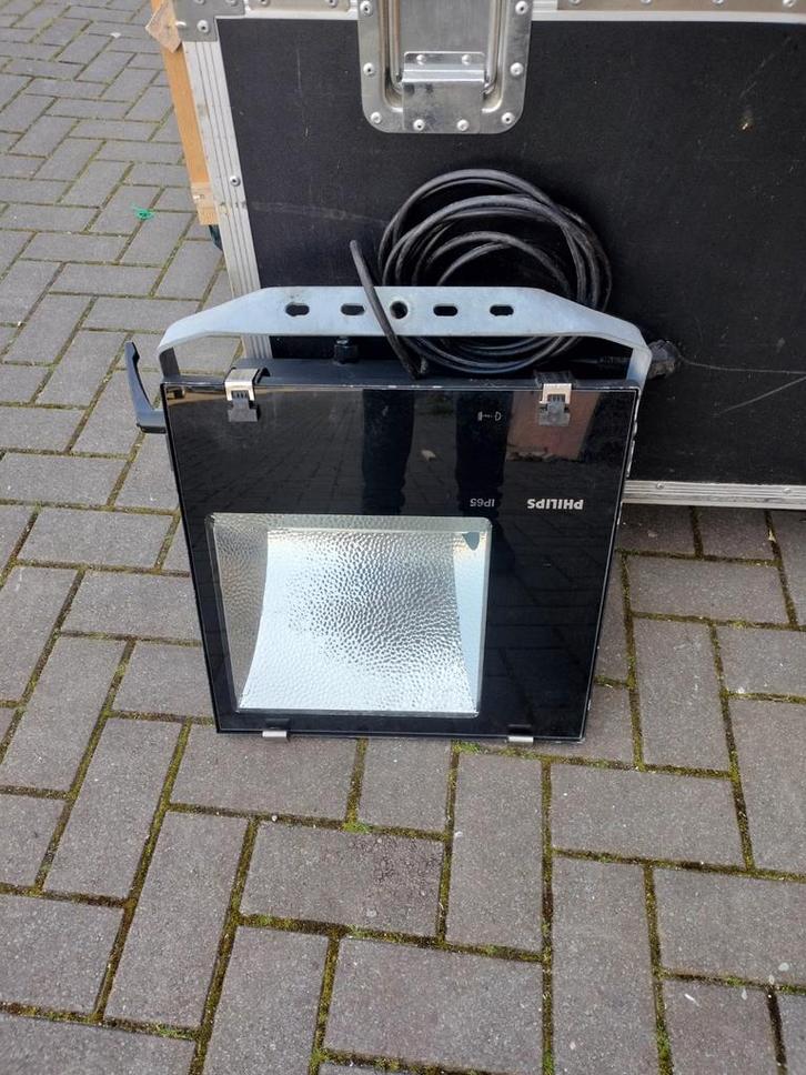 Philips HQI Gasontladingslamp IP65 bouwlamp, Doe-het-zelf en Verbouw, Bouwverlichting, Gebruikt, Lamp met armatuur, Ophalen