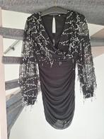 Zwarte pailletten jurk - Maat M, Kleding | Dames, Jurken, Maat 38/40 (M), Zwart, Ophalen of Verzenden, Onbekend