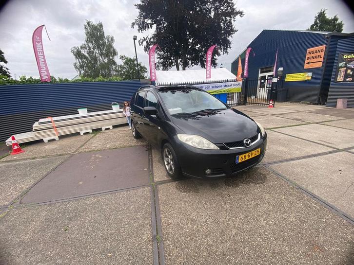 Mazda 5 2.0 2005 Zwart, Auto's, Mazda, Particulier, Benzine, D, MPV, Handgeschakeld, Origineel Nederlands, Zwart, Voorwielaandrijving