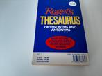 P.M. Roget - Roget's Thesaurus of synonyms and antonyms, Ophalen of Verzenden, Zo goed als nieuw