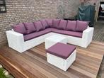 Steigerhout Loungeset Hoekbank Tuinbank Tuinset Maatwerk!, Ophalen of Verzenden, Nieuw, Steigerhout, Hocker