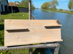 Mooie degelijke houten wandplank van steigerhout, Ophalen, Zo goed als nieuw