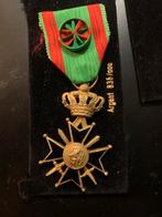 Belgische strijdkrachten 1939- 1945 Oude Militaire Medaille, Ophalen of Verzenden, Overige soorten, Overige gebieden, Lintje, Medaille of Wings