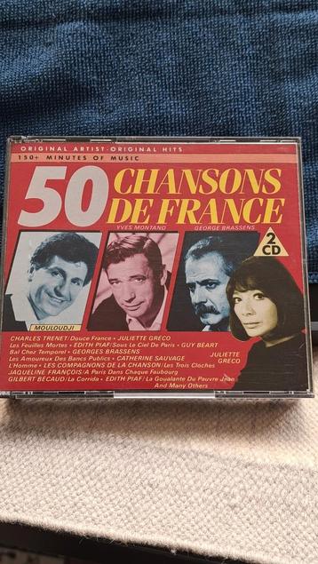 2 cd box  50 chansons  de france  beschikbaar voor biedingen