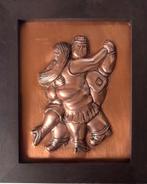 Handgeslagen Botero roodkoper prent door kunstenaar, Antiek en Kunst, Ophalen of Verzenden, Koper
