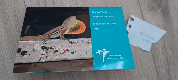 Aruba Muntset 2011 - Reptielen van Aruba, Postzegels en Munten, Munten en Bankbiljetten | Verzamelingen, Munten, Buitenland, Ophalen of Verzenden