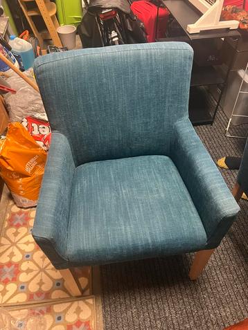 Turquoise Eetkamerstoelen / Fauteuils (2x) beschikbaar voor biedingen